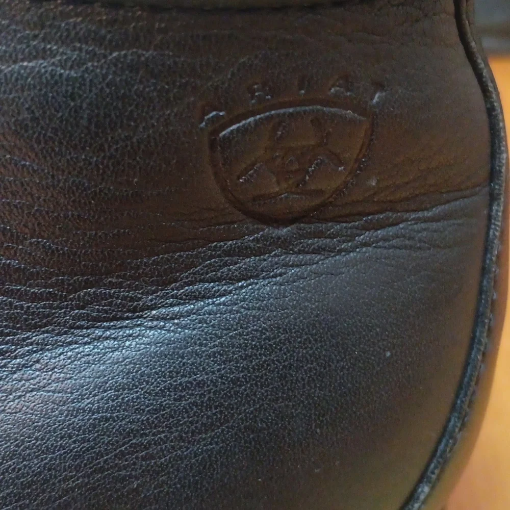 Ariat Black Leather Boots Classic Style Womens Size 7